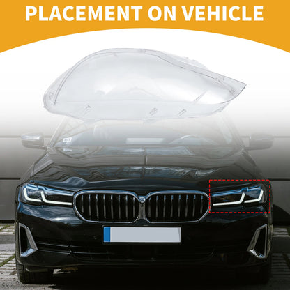 1 Pc Front Left Headlight Lens Cover for BMW X6 (2008-2014) Clear