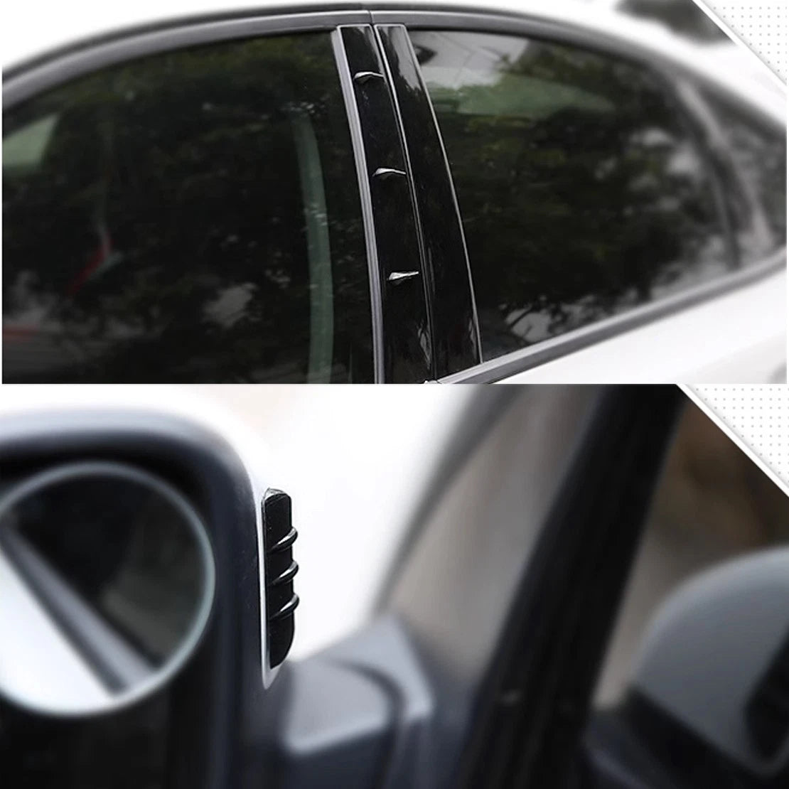 10pcs Car Fairing Body Spoiler Mirror Wind Noise Reduction
