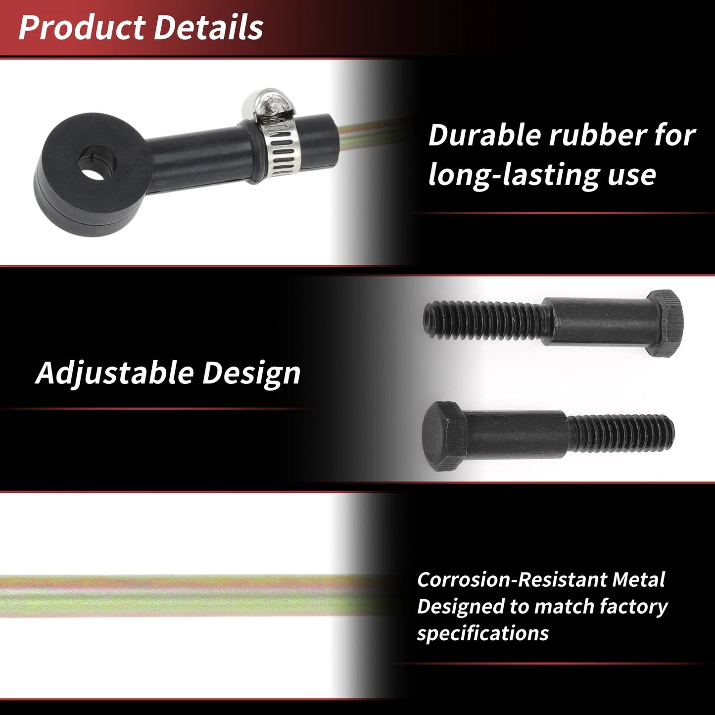 Adjustable Height Control Valve Linkage Rod for Volvo VNL 670 (2004-2023)