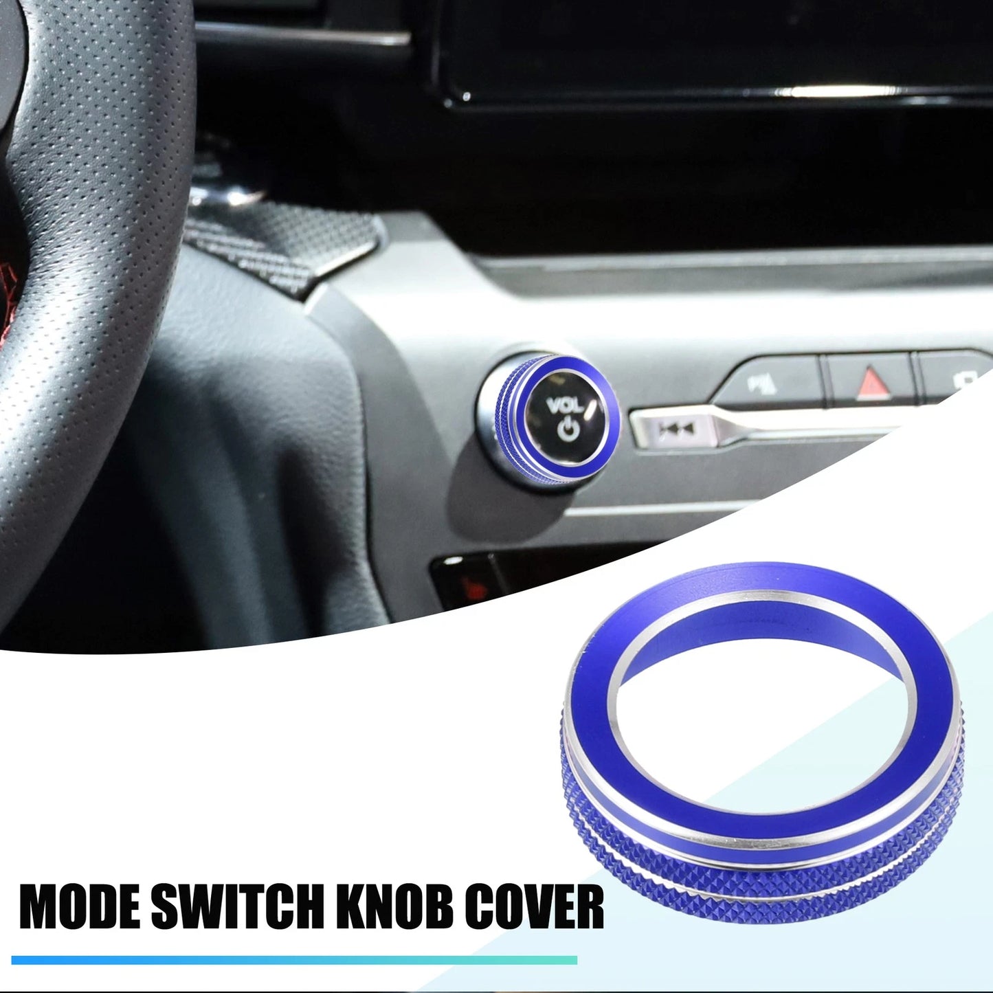 Aluminum Alloy Headlight Switch Knob Covers for Ford Explorer (2020-2022)