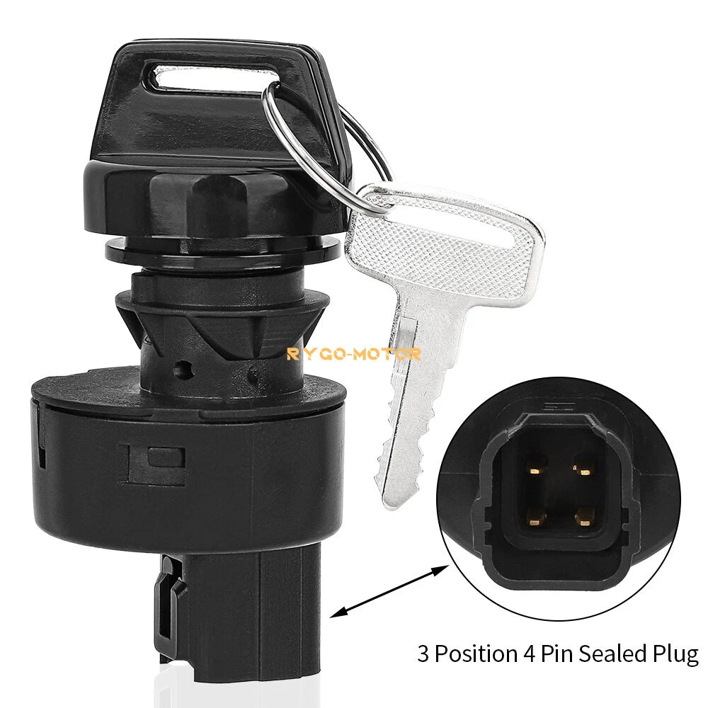Ignition Switch / 3 Position / 4 Pins for Polaris