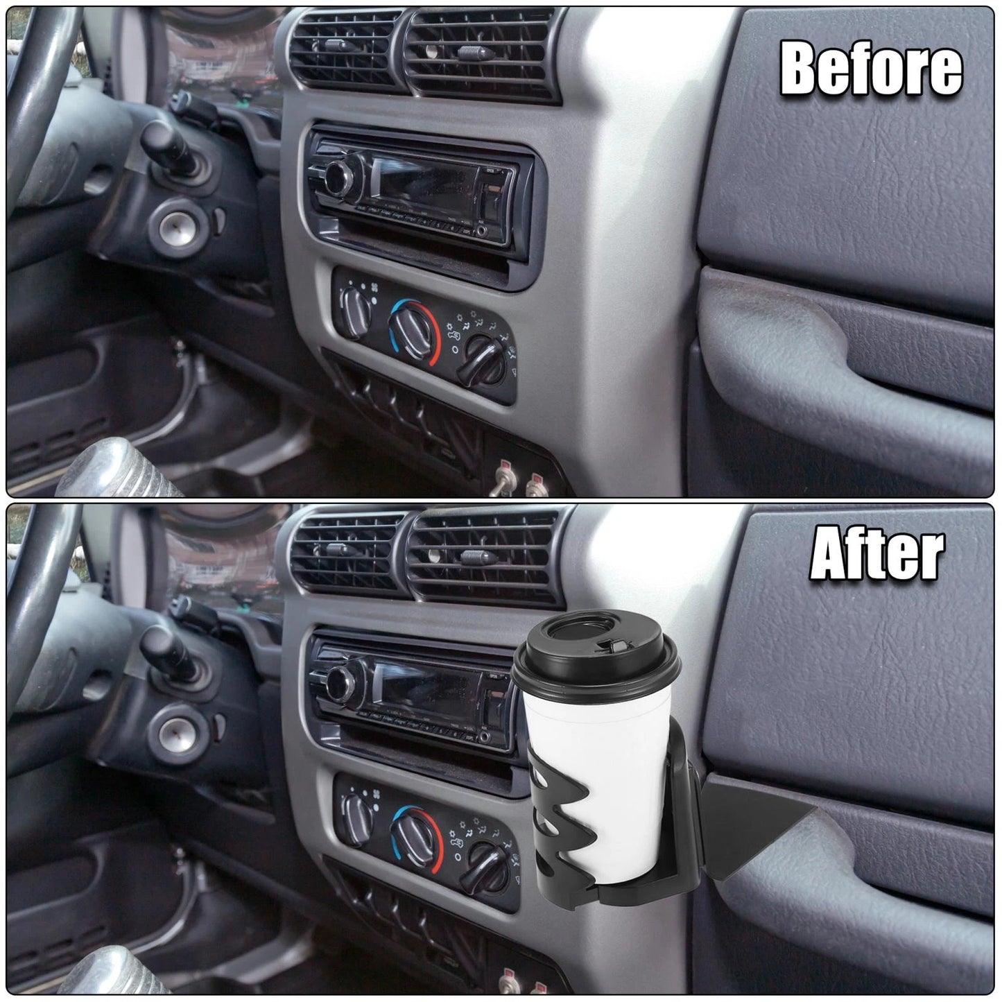 Adjustable Water Drink Cup Mount Holder for Jeep Wrangler TJ LJ (1997-2006)