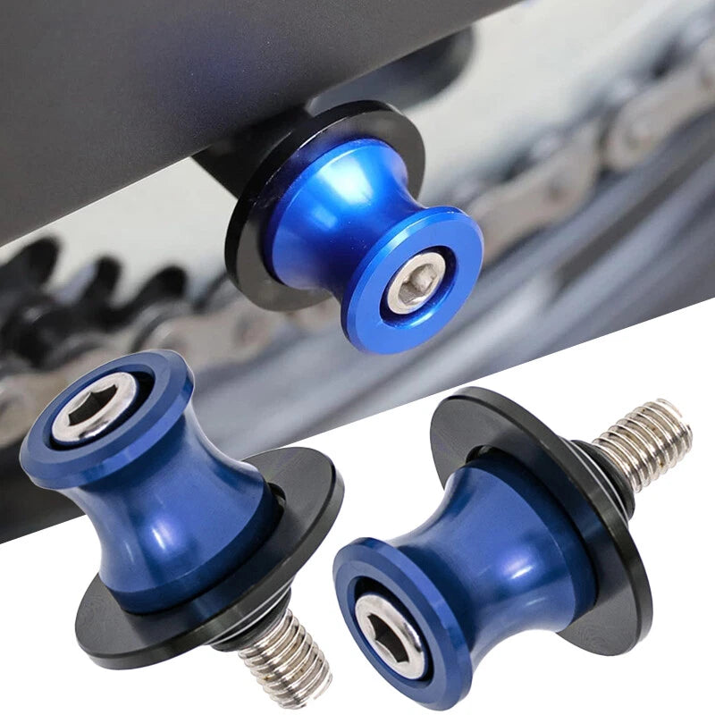Blue M10 Swingarm Spools Sliders 2x for CFMOTO 450 650 700 800 (2015-2023)