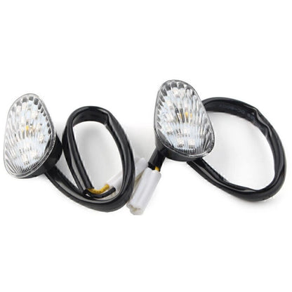 Clear LED Flush Mount Amber Turn Signal Lights for Yamaha YZF R1/R6 (2000-2023)