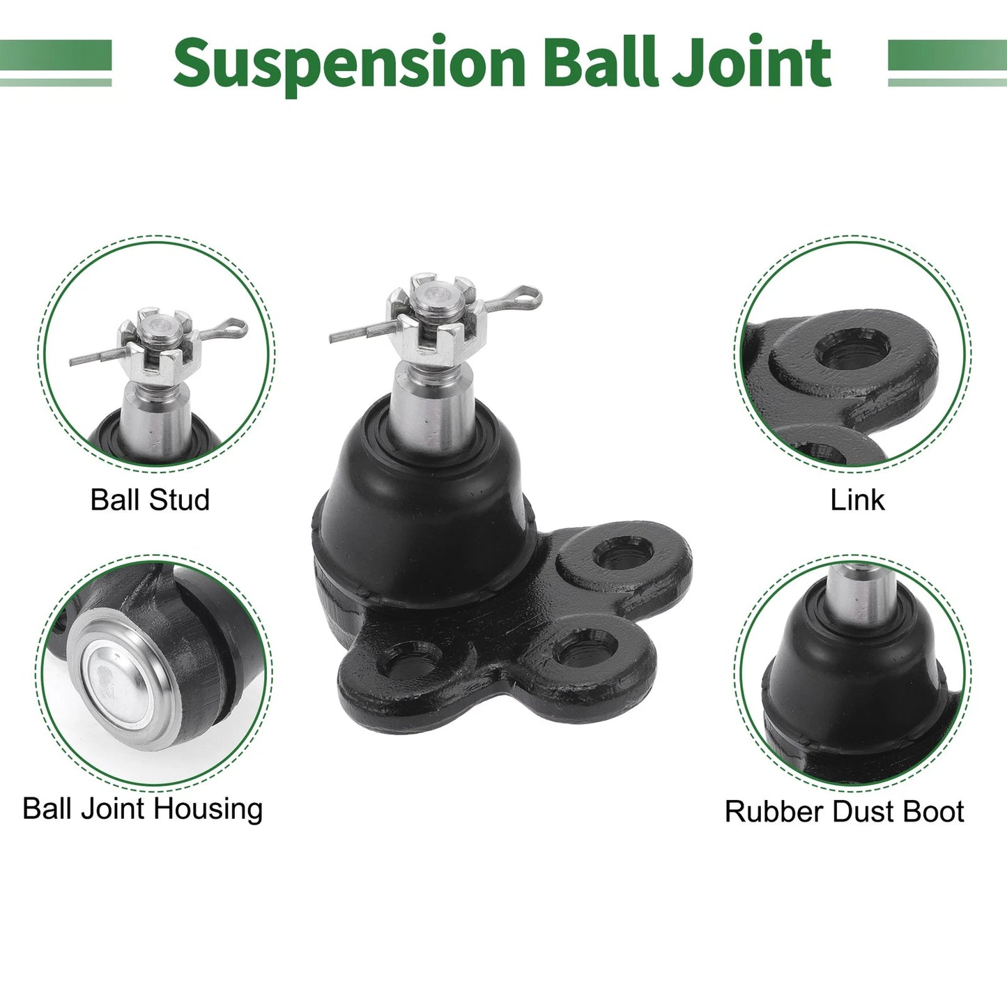 4 Pcs Front Sway Bar Link Ball Joint Suspension Kit for Chevrolet Equinox
