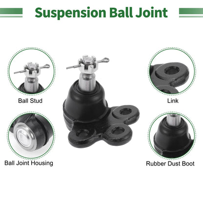 4 Pcs Front Sway Bar Link Ball Joint Suspension Kit for Chevrolet Equinox