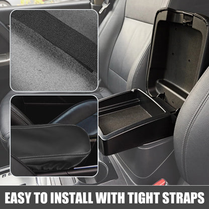 Kia K5 Center Console Armrest Cover 2021-2023 Faux Leather Black Gray