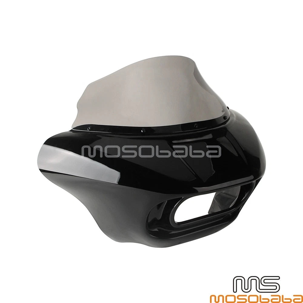 ABS Club Style Front Headlight Fairing Windshield for Softail Fat Bob (2018-2023)