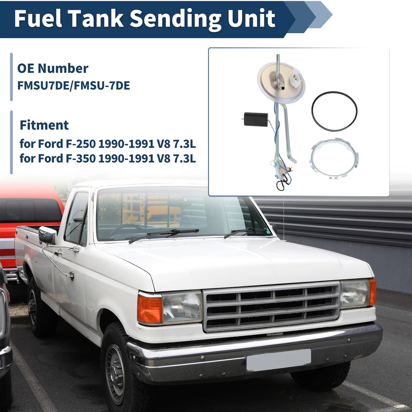 Fuel Pump Tank Sending Unit for Ford F-250 F-350 1990-1991 7.3L
