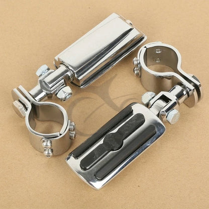 22mm 25mm 32mm 35mm Adjustable Chrome Footpeg Clamps for Harley Sportster XL