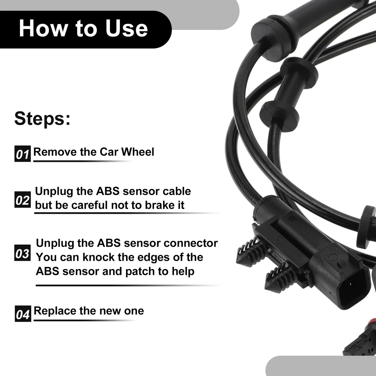 ABS Wheel Speed Sensor for Jeep Front Left/Right