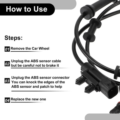 ABS Wheel Speed Sensor for Jeep Front Left/Right
