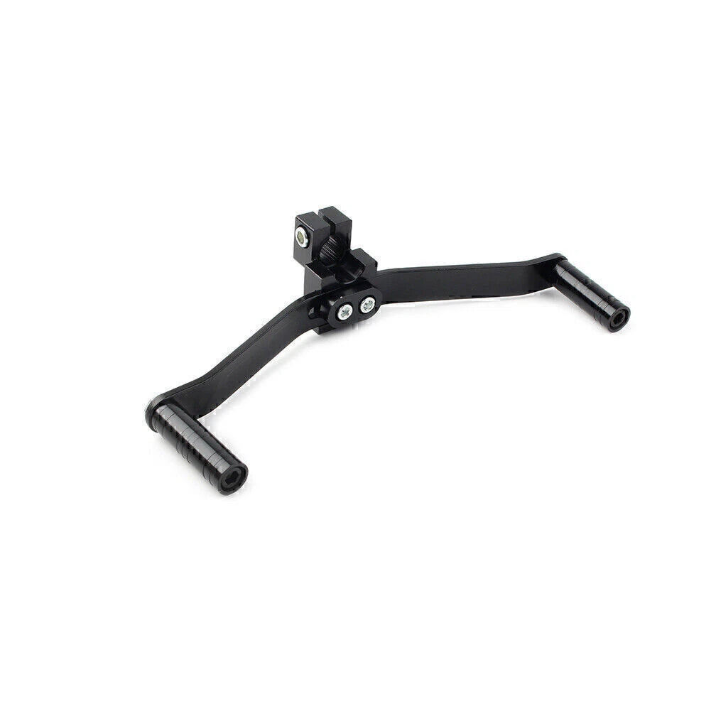 Dual Way Gear Shift Lever Footrest Pedal Shifter for Universal Motorcycle 21cm Black