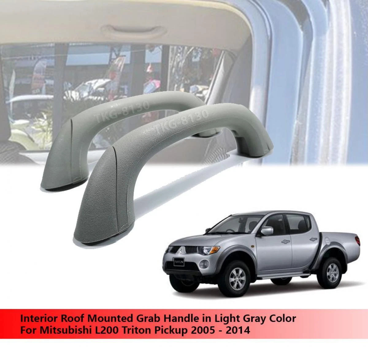 Grab Handle Gray for Mitsubishi L200 Triton (2005-2014)