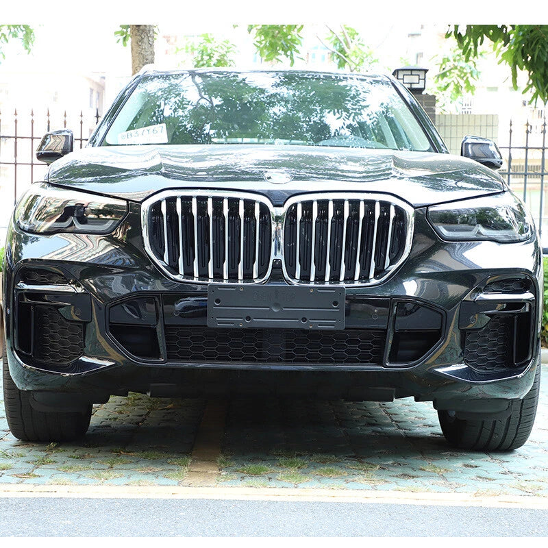 2 x Carbon Fiber ABS Front Fog Light Lamp Cover Trim for BMW X5 G05 (2019–2023)