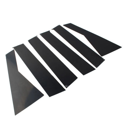 Dodge Journey Door Window Pillar Post Trims Bright Black 6pcs (2009-2020)