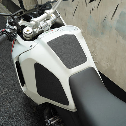 Black Fuel Tank Pad for Ducati Desert-X 2022-2024 - Knee Grip Traction