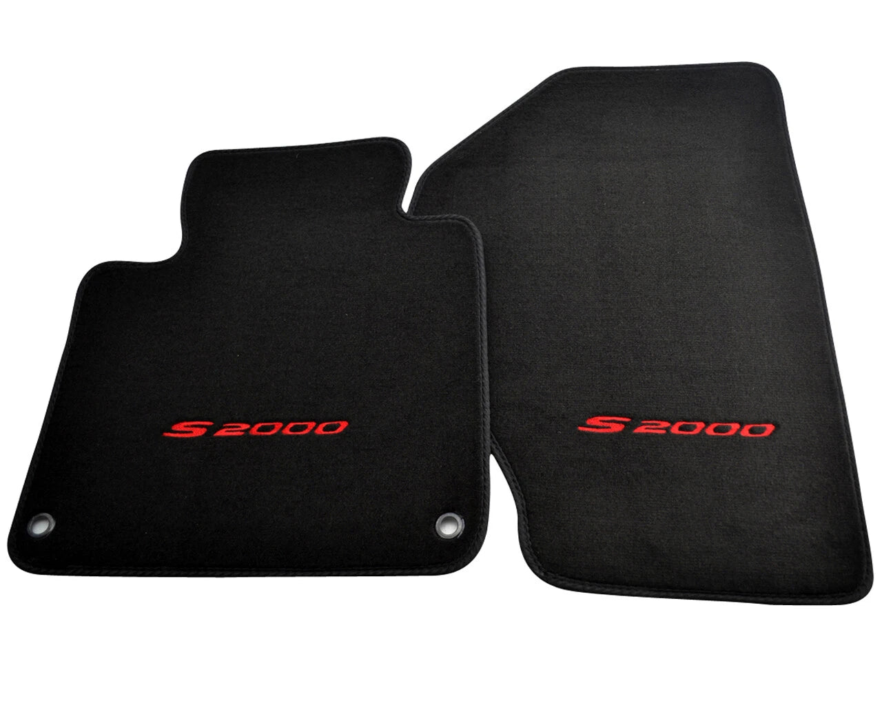 Black Tailored Floor Mats for Honda S2000 with Red Logo (2000-2009)