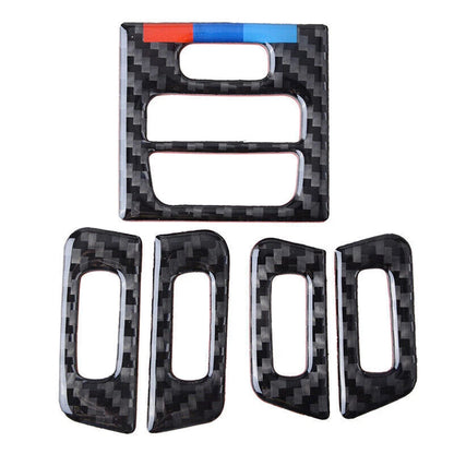 Real Carbon Fiber Air Vent Outlet Cover Trim for BMW 3 Series E90 E92 E93