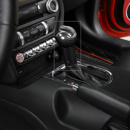 Center Console Shift Knob Cover for 2015-2020 Ford Mustang (2015-2020)