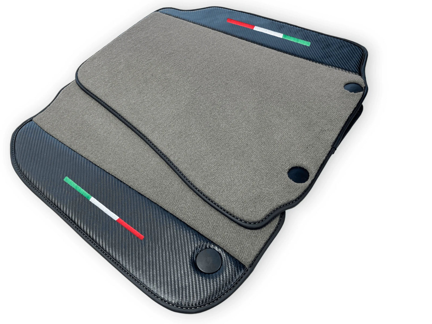 Genuine Carbon Fiber Leather Floor Mats for Ferrari 812 Superfast (2018-2023)