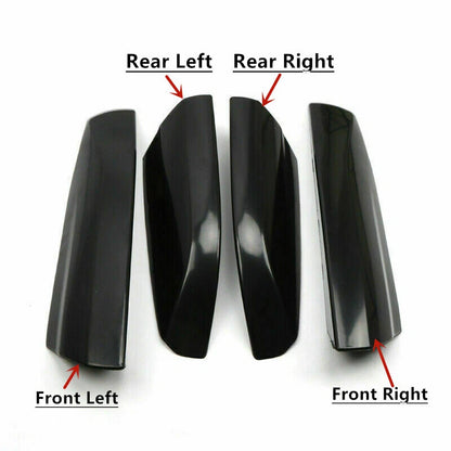 Glossy Black Roof Rack End Cover Cap for Toyota Highlander XU40 (2014–2023)