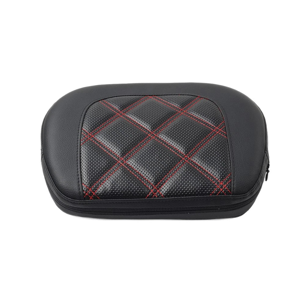 Rear Passenger Sissy Bar Black Backrest Pad for Harley Street Glide (2014-2023)