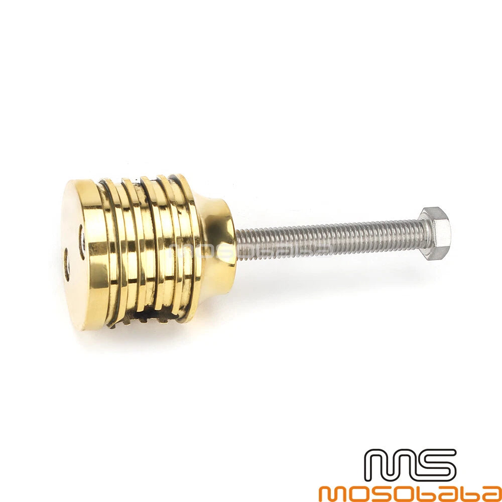 Brass 1" Handlebar Riser Clamps for Harley Dyna Cafe Racer