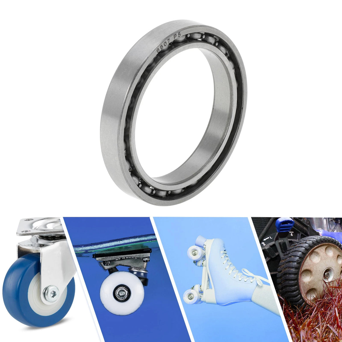 Deep Groove Ball Bearings P5 / 35x47x7mm / for Scooter Skateboard Wheel