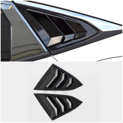 Glossy Black Rear Window Louver Cover Trim for Honda Civic Si 2016-2021