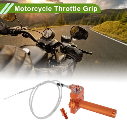 Handlebar 22mm CNC Aluminum Orange for Motorcycle
