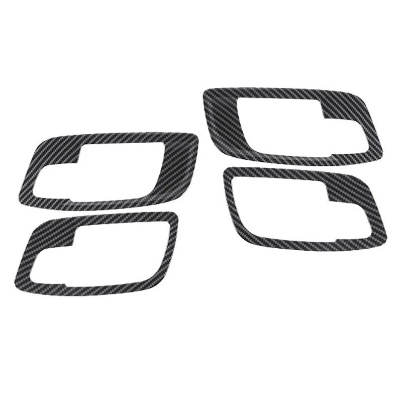 4pcs Carbon Fiber Interior Door Handle Bowl Covers for Charger (2011-2023)