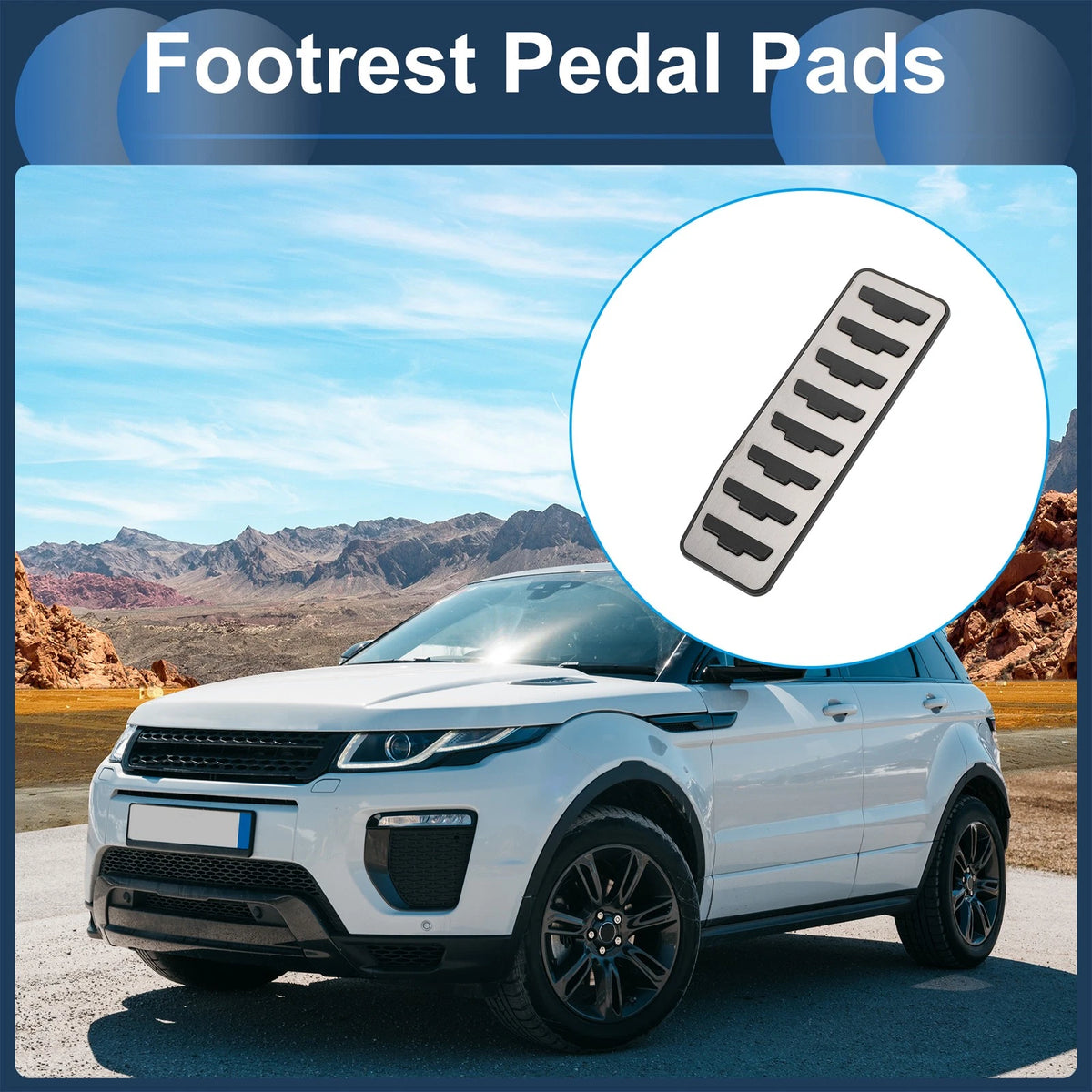 Footrest Pedal Cover for Land Rover Range Rover Evoque (2012-2019)