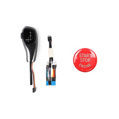 Carbon Fiber Automatic Gear Shift Knob Part Kits For BMW E63 6 series 2004-2006