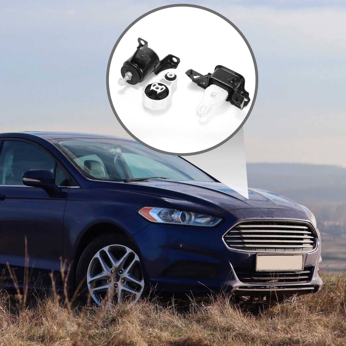 Engine Motor Trans Mount Set for Ford Fiesta 1.6L (2011-2017)