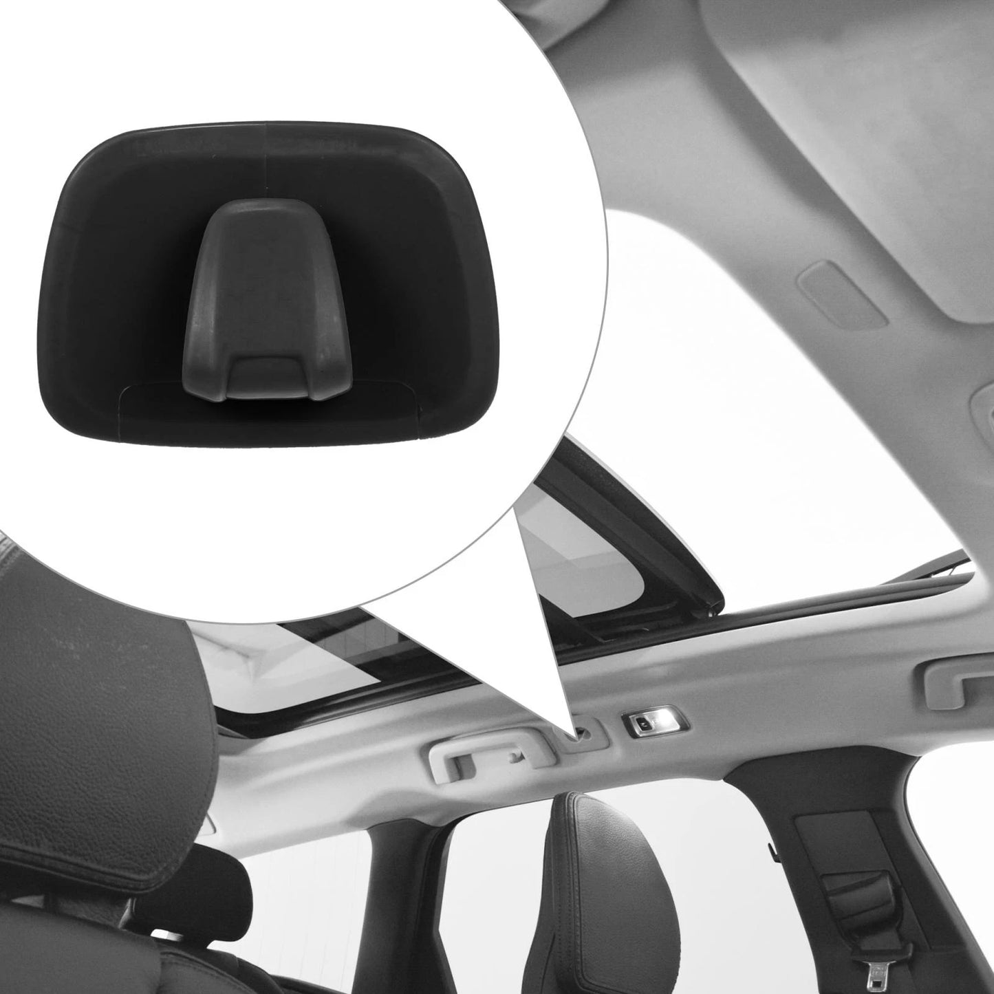 Black Inner Roof Hook Hanger Trim for Volvo S90 V90 XC40 XC60 (2017-2021)