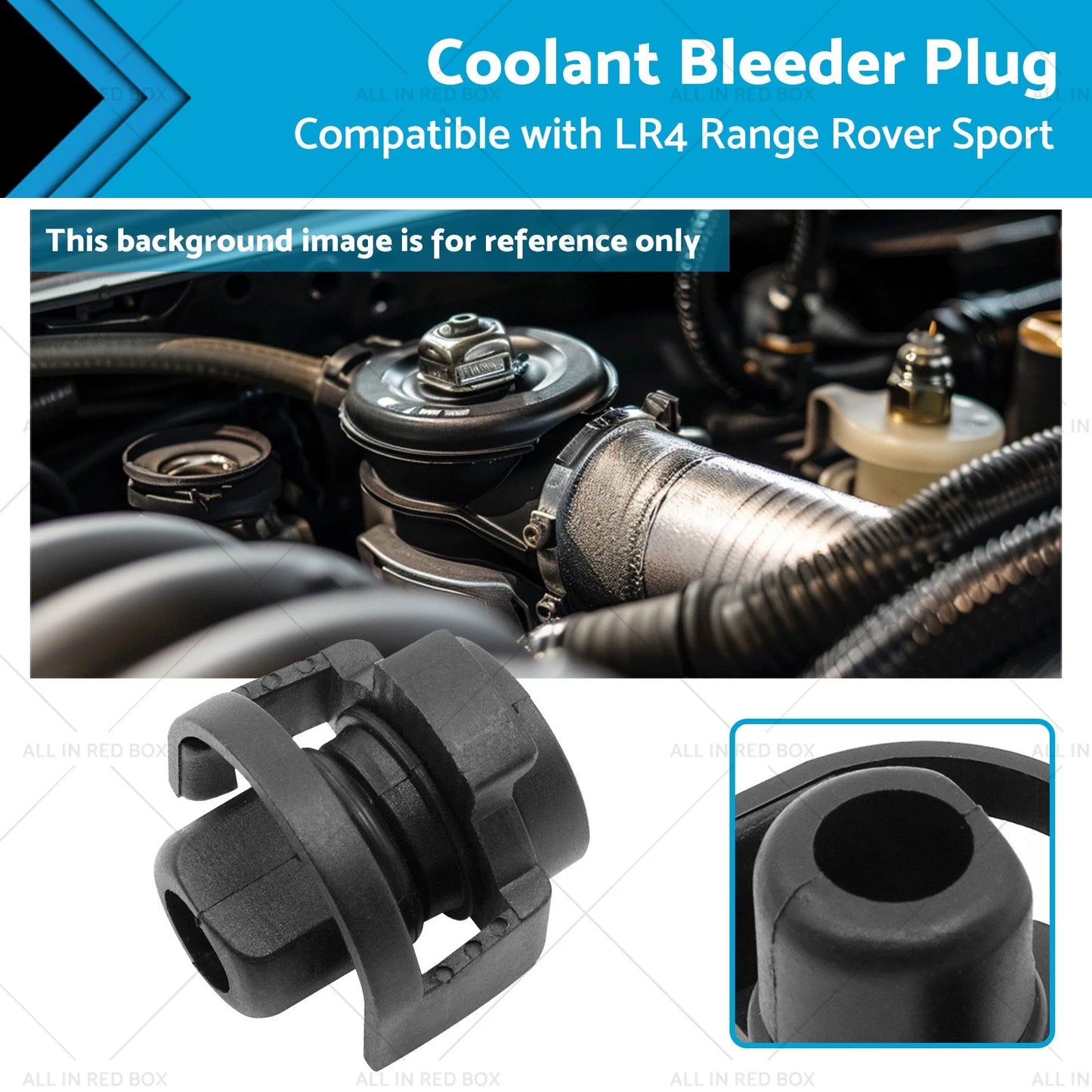 Coolant Bleeder Plug for Land Rover LR4 Range Rover 3.0L 5.0L (2010-2016)