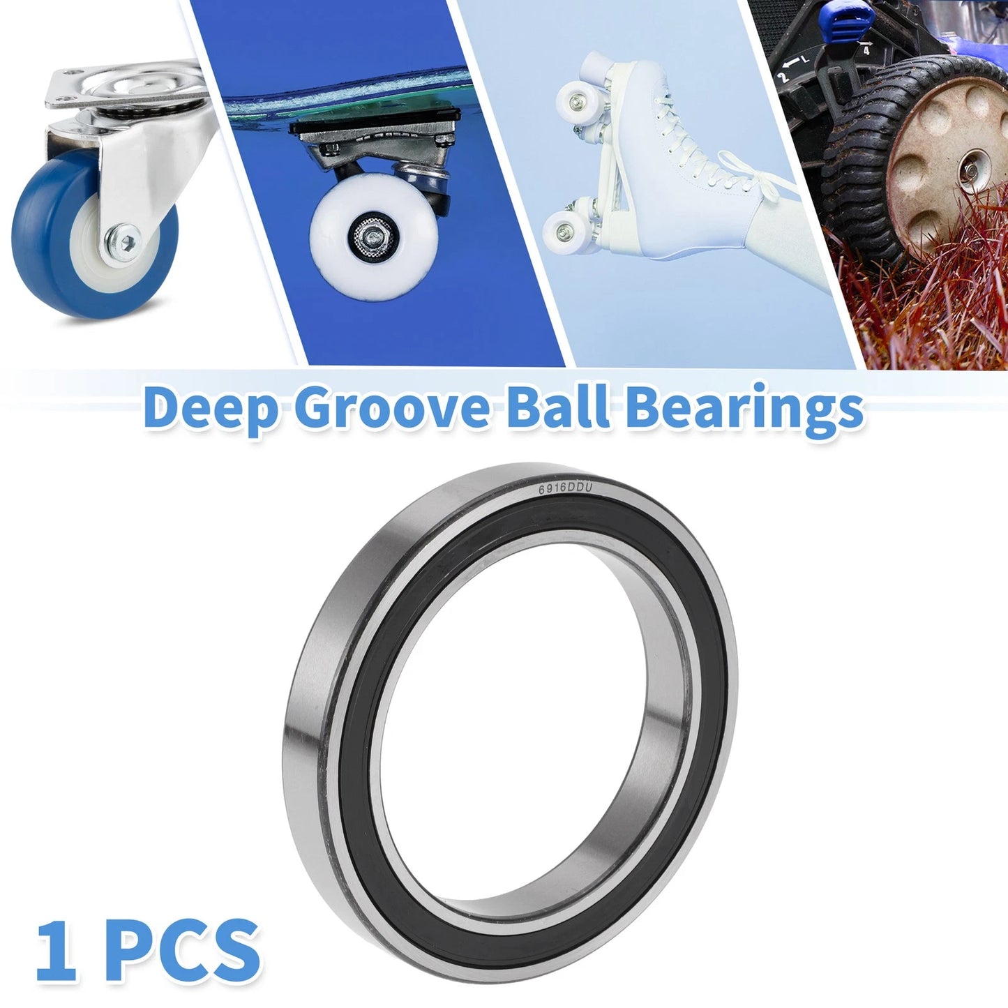 Deep Groove Ball Bearings 80x110x16mm 1 Pc for Scooter Skateboard Wheel