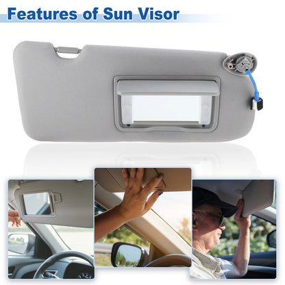 Right Side Sun Visor for Honda CRV 2017-2022 Gray Replacement