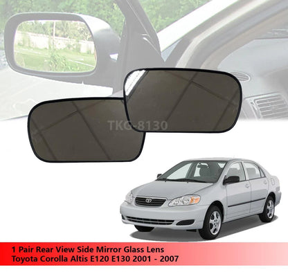 Rear View Mirror Glass Lens for Toyota Corolla Altis (2001-2007)