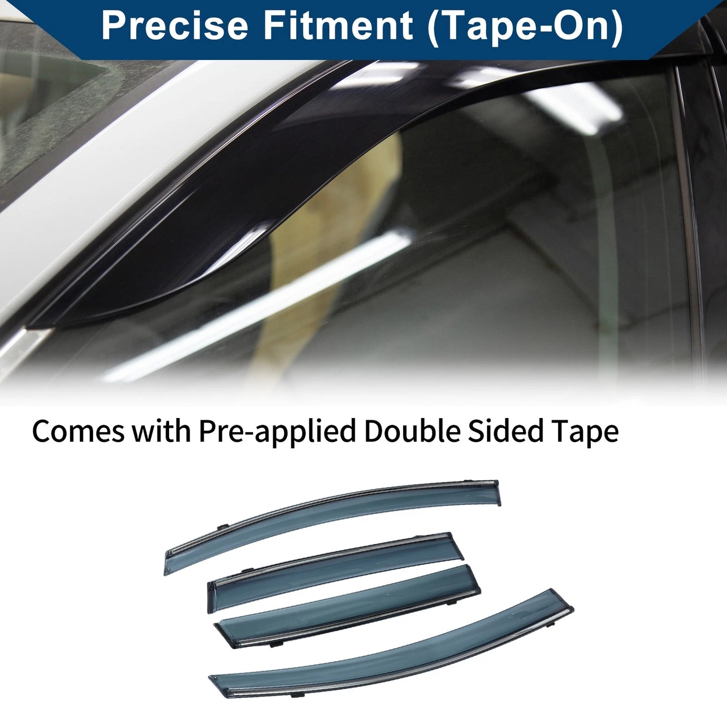 Window Deflectors for Honda Fit Side Vent Visors (2009-2014)