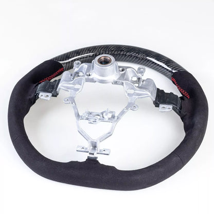 Carbon Flat Bottom Suede Steering Wheel for Suzuki Swift (2018-2021)