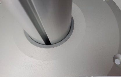 Boat Pedestal Dee Base for 60mm Post Round Anodised Aluminum