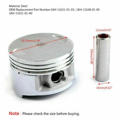Piston Ring Kit +0.75mm for Yamaha XT225 (1987-2007)