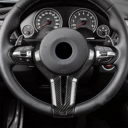 Carbon Fiber Steering Wheel Cover for BMW F80 M4 F82 M6 F06 F12 F13 (2012-2020)