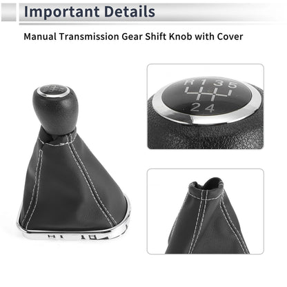 5 Speed Gear Shift Knob with Cover for Chevrolet Cruze (2010-2015)