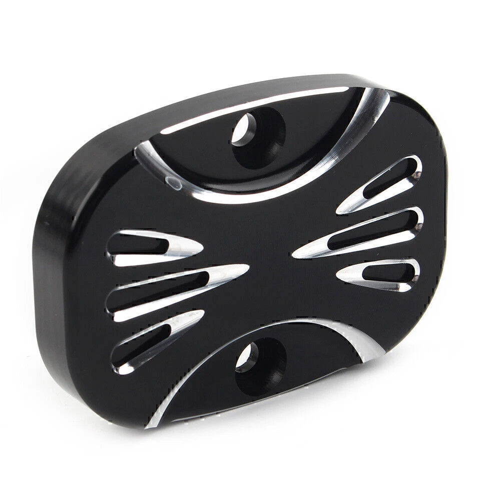 CNC Cut Rear Brake Master Cylinder Cover for Harley Electra Glide Road King