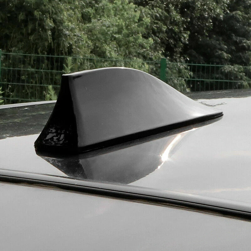 Gloss Black Universal Shark Fin Roof Car Antenna for Various Makes & Models