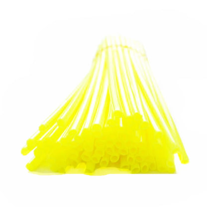 7 Bright Yellow Spoke Wraps for MX Motorcross Dirt Bike KTM CRF