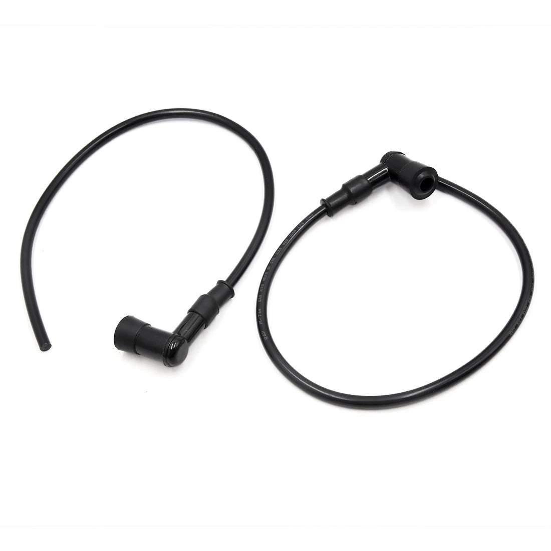 4 x Silicone 90 Degree Spark Cap Ignition Wire Cable Black for Make Model